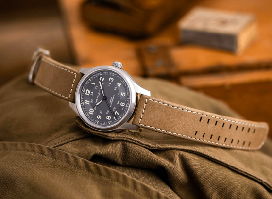 漢密爾頓卡其色Field Titanium Automatic